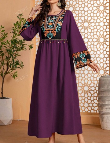 Rochie maxi Shein, mix culori