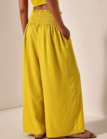 Pantaloni Shein, galben