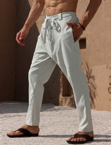 Pantaloni MANFINITY by Shein, bej
