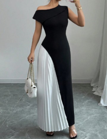 Rochie maxi Shein, mix culori