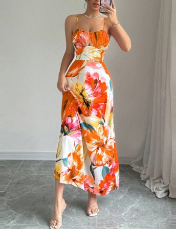 Rochie maxi Shein, mix culori