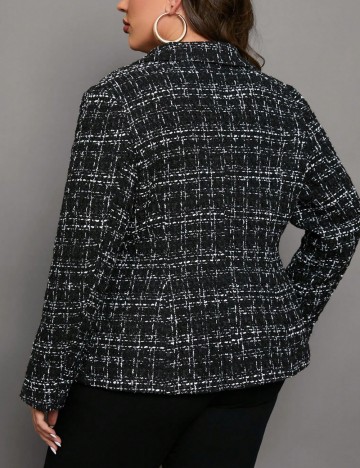 Sacou Shein Curve+, negru