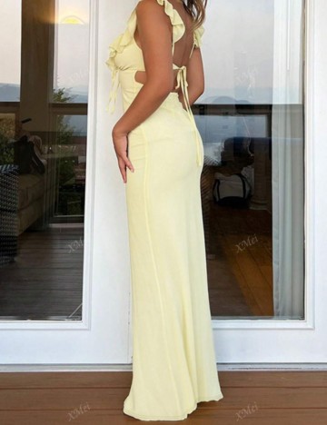 Rochie midi Shein, galben