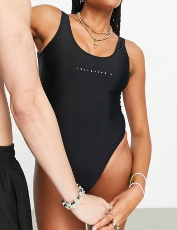 Costum de baie întreg Collusion, negru