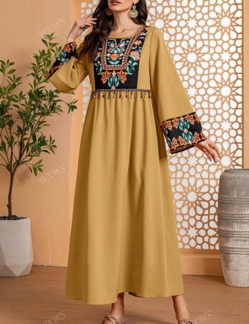 Rochie maxi Shein, mix culori