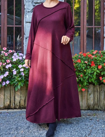Rochie maxi Shein Curve+, vișiniu