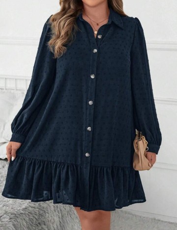 Rochie mini Shein Curve+, bleumarin
