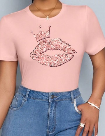 Tricou Shein, roz