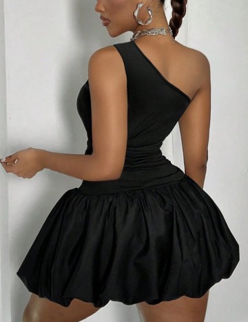 Rochie mini Shein Curve+, negru