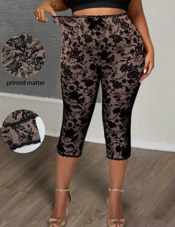 Colanți 3/4 Shein Curve+, mix culori