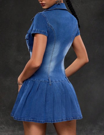 Rochie de blugi Shein, albastru