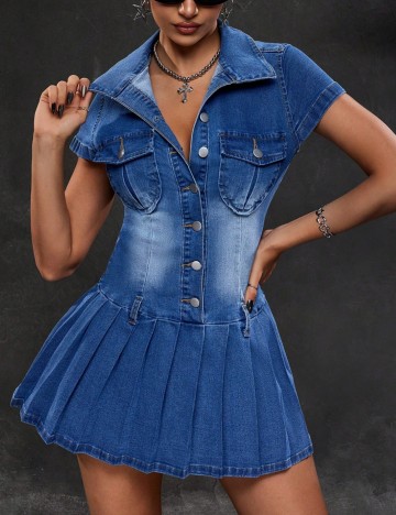 Rochie de blugi Shein, albastru