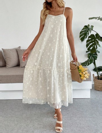 Rochie midi Shein, crem