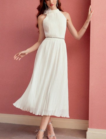 Rochie midi Shein, crem