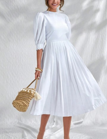 Rochie maxi Shein, alb