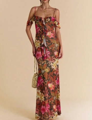 Rochie maxi Shein, mix culori