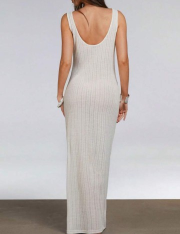 Rochie maxi Shein, crem