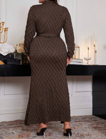 Rochie maxi Shein Curve+, maro