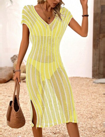 Rochie de plajă Shein, galben