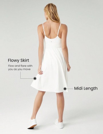 Rochie mini GLOWMODE by Shein, alb