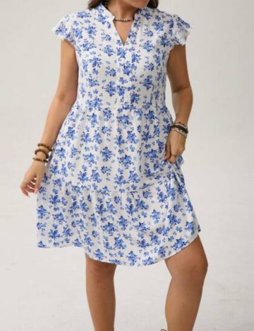 Rochie mini Shein Curve+, mix culori