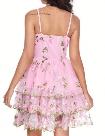 Rochie mini Romwe by Shein, roz
