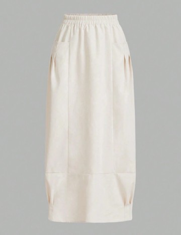 Fustă maxi Shein, crem