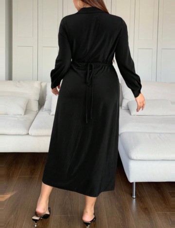 Rochie midi Shein Curve+, negru