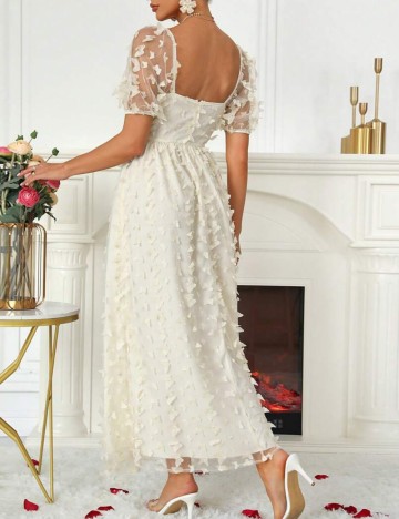 Rochie maxi Shein, crem
