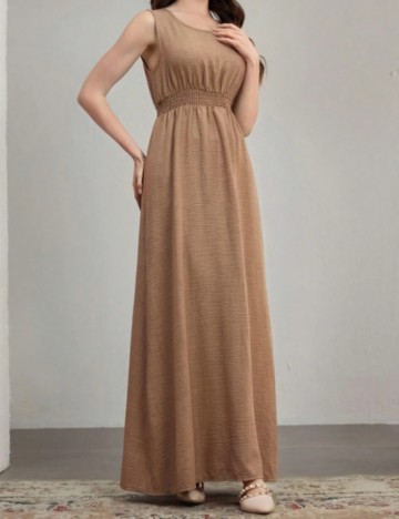 Set Rochie și Cămașă Shein, bej