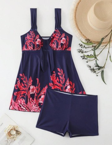 Costum de baie Shein, mix culori