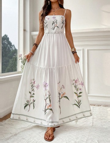 Rochie maxi Shein, alb