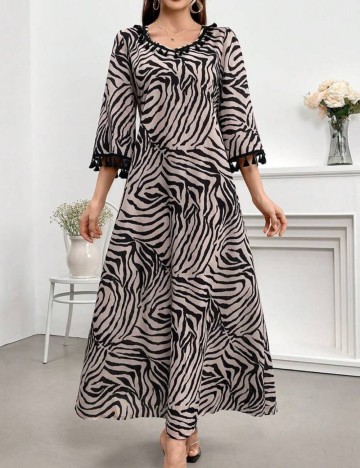 Rochie maxi Shein, mix culori
