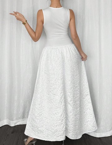Rochie maxi Shein, alb