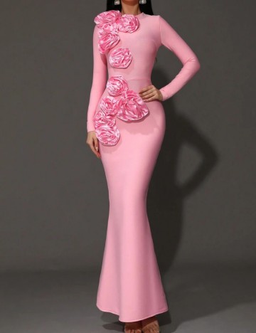 Rochie de ocazie Shein, roz