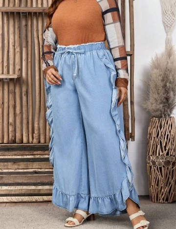 Jeans Shein Curve+, albastru