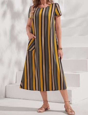 Rochie midi Emery Rose by Shein, mix culori