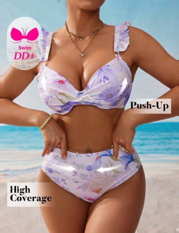 Costum de baie Shein, mix culori