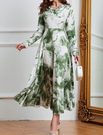 Rochie maxi Shein, mix culori
