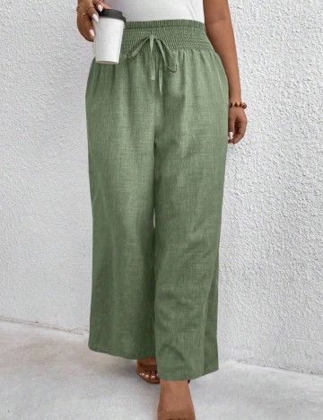Pantaloni Shein Curve+, verde