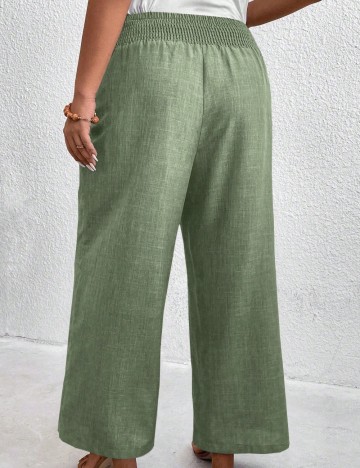 Pantaloni Shein Curve+, verde