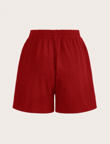 Pantaloni scurți Shein Curve+, roșu