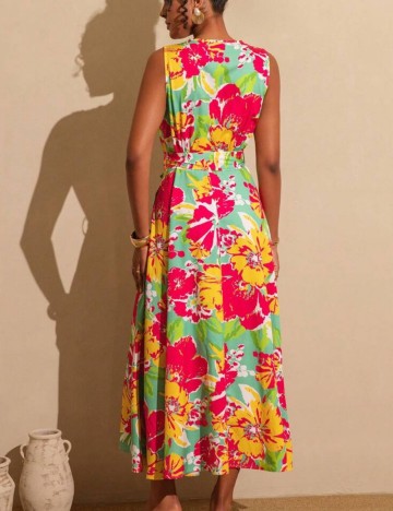 Rochie midi Shein, mix culori