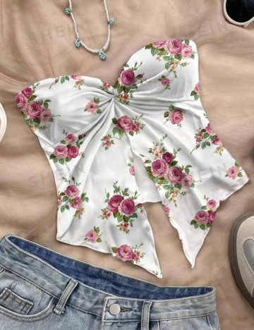 Top Shein, mix culori