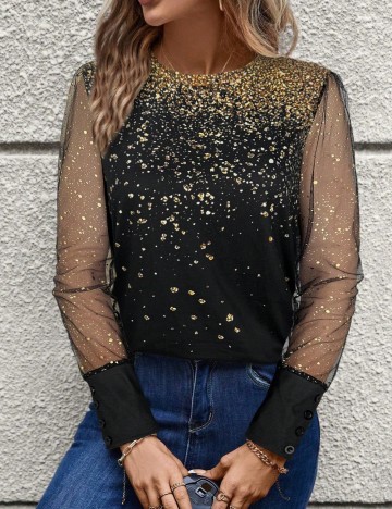 Bluză Shein, mix culori