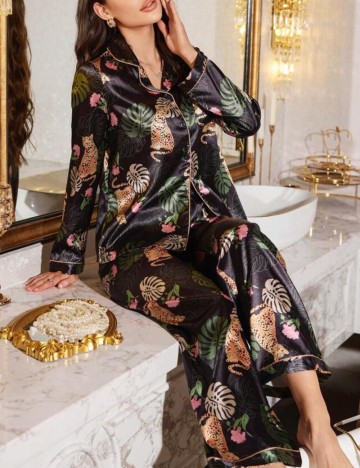 Compleu pijamale Shein, negru