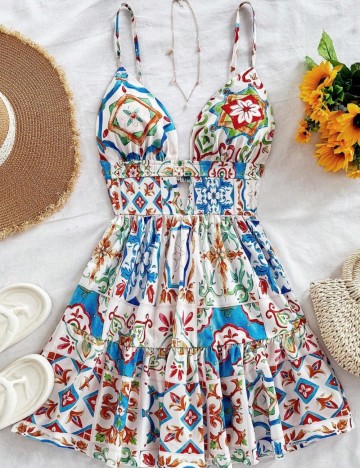 Rochie mini Shein, mix culori