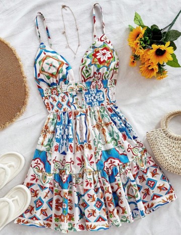 Rochie mini Shein, mix culori