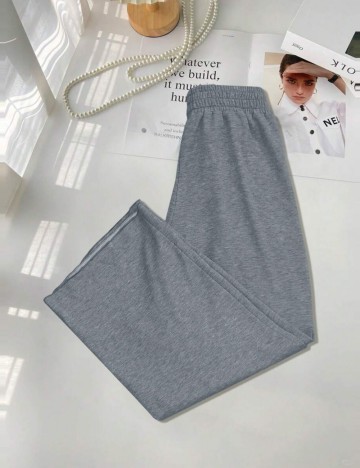 Pantaloni de trening Shein, gri