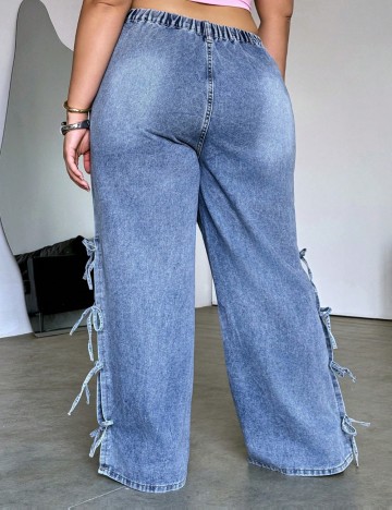Jeans Shein Curve+, albastru